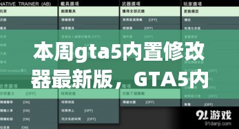 GTA5內(nèi)置修改器最新版，科技重塑游戲體驗(yàn)！