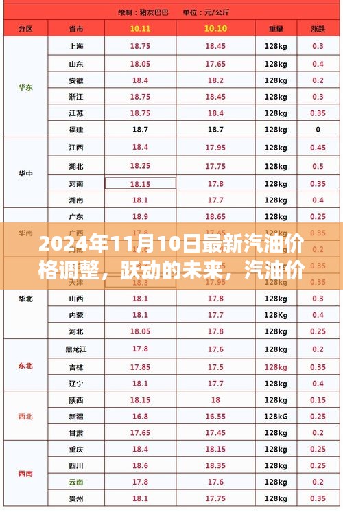 躍動的未來，汽油價格調(diào)整背后的勵志故事與力量，2024年最新動態(tài)