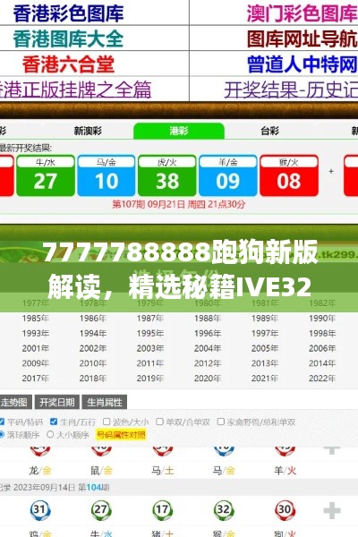 7777788888跑狗新版解讀，精選秘籍IVE323.63