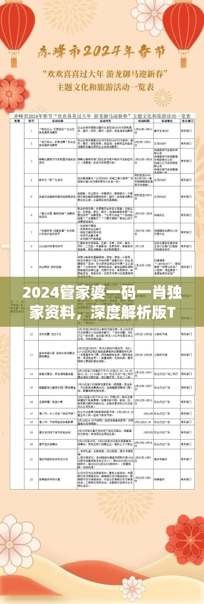 2024管家婆一碼一肖獨(dú)家資料，深度解析版TAN306.24