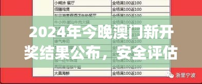 2024年今晚澳門新開獎(jiǎng)結(jié)果公布，安全評(píng)估策略_個(gè)人版ODS705.26