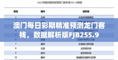 澳門每日彩期精準(zhǔn)預(yù)測龍門客棧，數(shù)據(jù)解析版FJB255.9