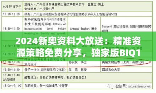 2024新奧資料大放送：精準資源策略免費分享，獨家版BIQ169.91揭曉