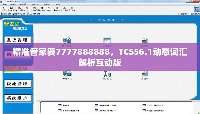 精準管家婆7777888888，TCS56.1動態(tài)詞匯解析互動版