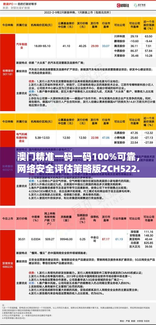 澳門精準一碼一碼100%可靠，網(wǎng)絡安全評估策略版ZCH522.31