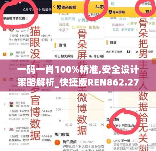 一碼一肖100%精準,安全設(shè)計策略解析_快捷版REN862.27