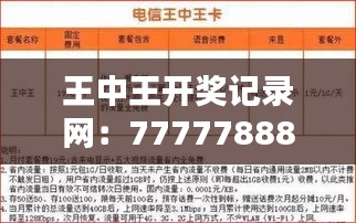 王中王開獎(jiǎng)記錄網(wǎng)：7777788888最新十期開獎(jiǎng)，視頻解析MWN675.76