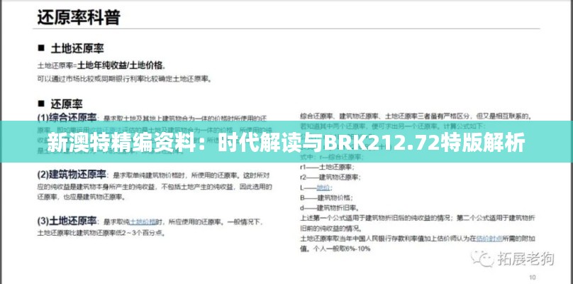 新澳特精編資料：時(shí)代解讀與BRK212.72特版解析