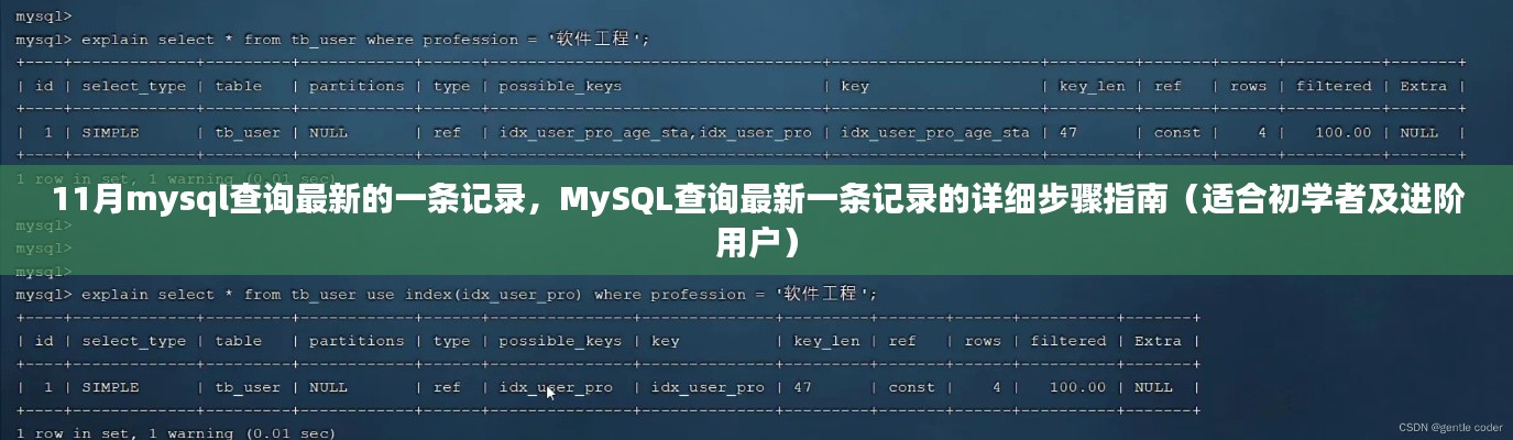 MySQL查詢最新記錄步驟詳解，從初學者到進階用戶的指南