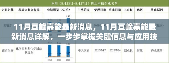 掌握關(guān)鍵信息與應(yīng)用技能，詳解亙峰嘉能最新動(dòng)態(tài)與消息