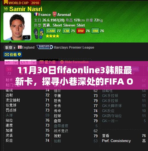 FIFA Online 3韓服最新卡牌揭秘，小巷深處獨特小店的探索之旅