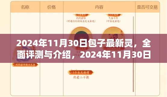 2024年11月30日包子最新靈產品全面評測與介紹