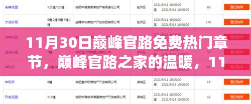 巔峰官路，家的溫暖與11月30日的趣事情感紐帶免費(fèi)熱門章節(jié)分享