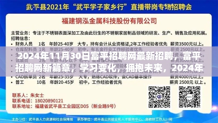 富平招聘網(wǎng)新篇章啟航，最新招聘信息與未來(lái)學(xué)習(xí)變化