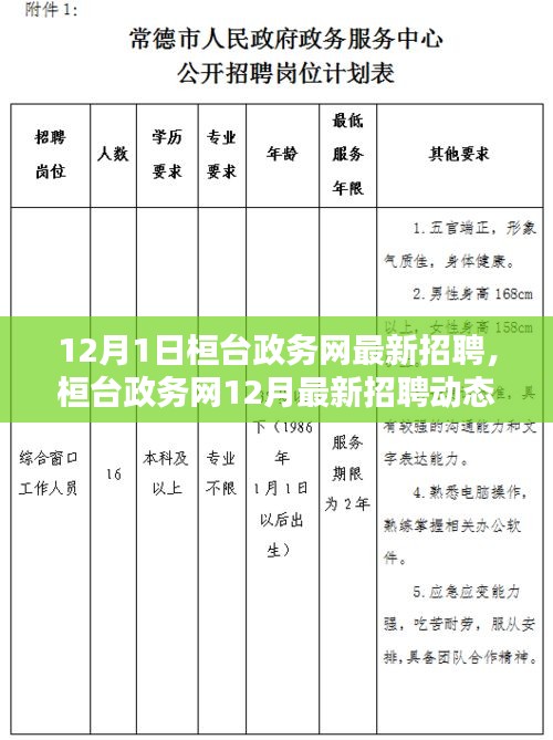 桓臺政務(wù)網(wǎng)12月最新招聘動態(tài)，開啟職業(yè)機遇之門