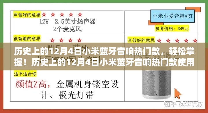 歷史上的12月4日小米藍(lán)牙音響熱門款，輕松掌握與使用指南