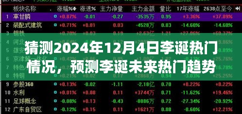 李誕未來熱門趨勢(shì)展望與深度分析，預(yù)測(cè)李誕在2024年12月4日的熱門情況展望深度解析