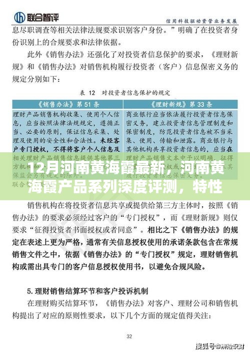 河南黃海霞產(chǎn)品系列深度解析，特性、體驗、競品對比及用戶群體分析報告（最新評測）