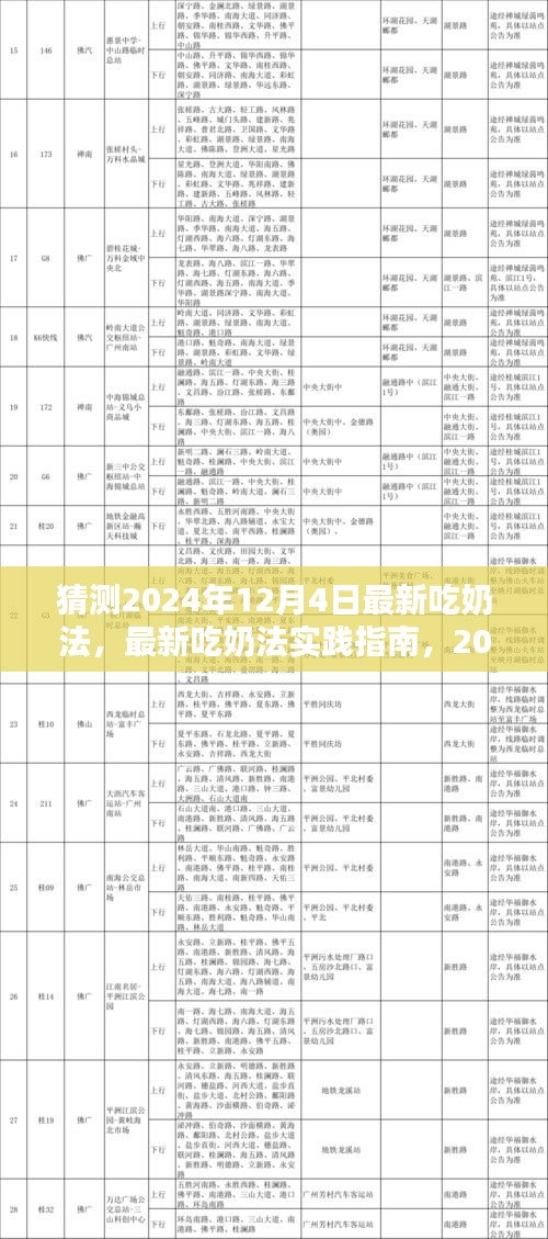 揭秘，最新吃奶法實踐指南與步驟詳解（預(yù)測版 2024年12月4日）