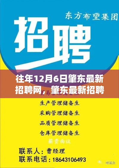 歷年12月6日肇東招聘熱點(diǎn)一網(wǎng)打盡，最新招聘信息匯總