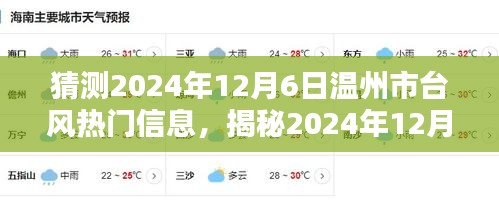 揭秘與預(yù)測，2024年溫州市臺風(fēng)熱門信息提前解讀與應(yīng)對準(zhǔn)備