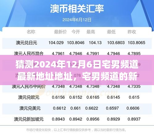 揭秘宅男頻道新旅程，預(yù)測(cè)2024年12月6日神秘新地址約定