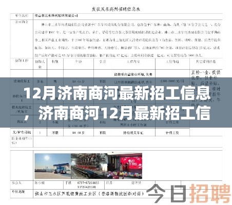 濟(jì)南商河12月最新招工信息匯總，開啟自信人生之旅的學(xué)習(xí)變化之路