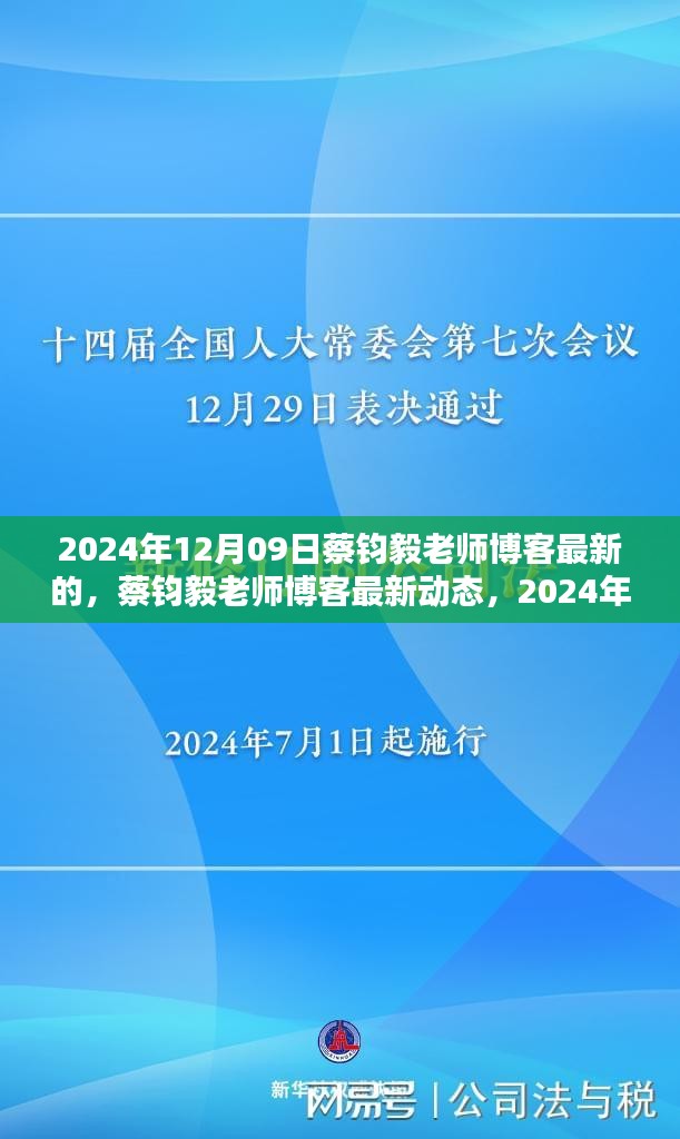 蔡鈞毅老師博客最新動態(tài)，深度探討文章發(fā)布于2024年12月09日