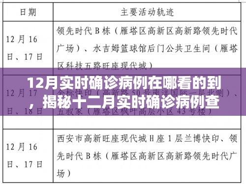 揭秘十二月實(shí)時(shí)確診病例查詢途徑，輕松掌握疫情動(dòng)態(tài)科普知識(shí)