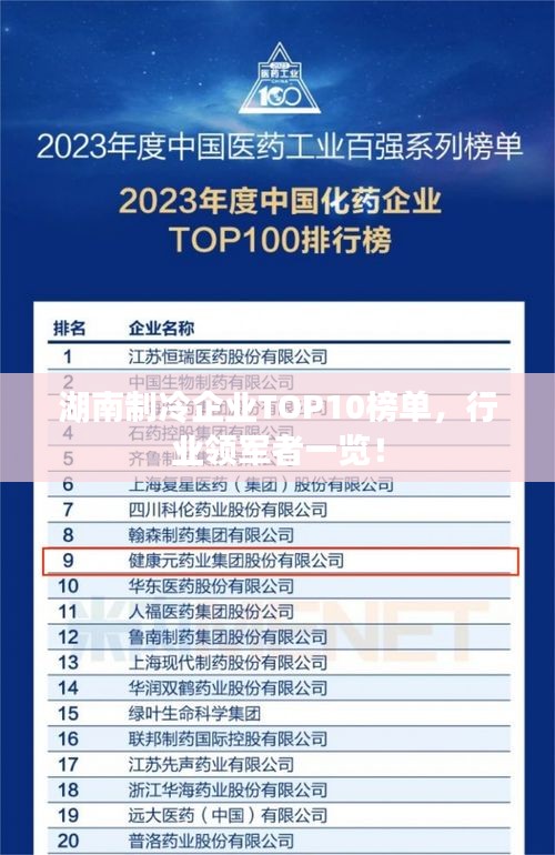 湖南制冷企業(yè)TOP10榜單，行業(yè)領軍者一覽！