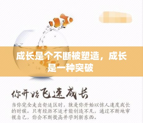 成長是個(gè)不斷被塑造，成長是一種突破 