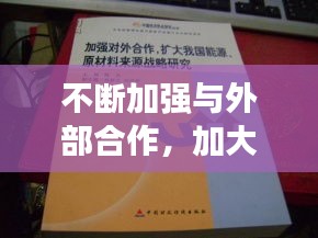 不斷加強與外部合作，加大對外合作 