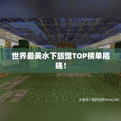 世界最美水下旅館TOP榜單揭曉！