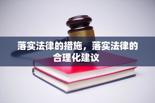 落實法律的措施，落實法律的合理化建議 