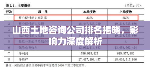 山西土地咨詢公司排名揭曉，影響力深度解析