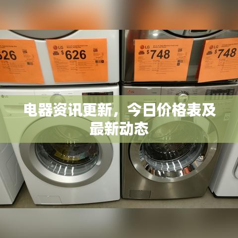 電器資訊更新，今日價格表及最新動態(tài)