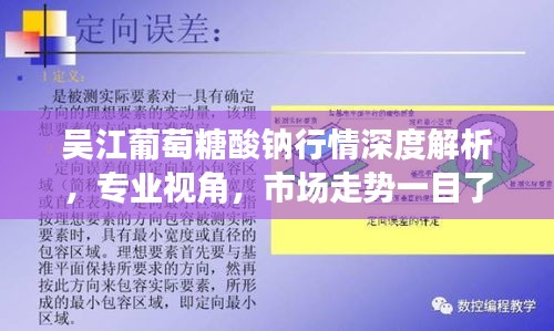 吳江葡萄糖酸鈉行情深度解析，專業(yè)視角，市場(chǎng)走勢(shì)一目了然