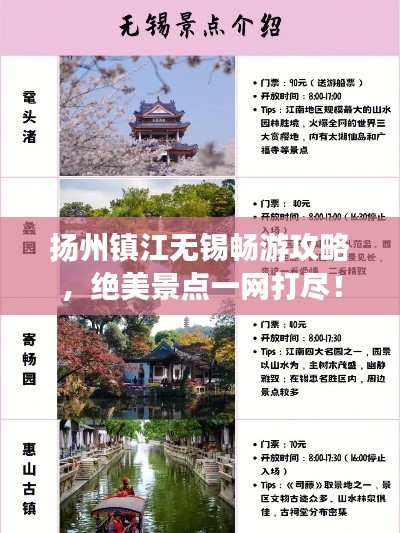 揚州鎮(zhèn)江無錫暢游攻略，絕美景點一網(wǎng)打盡！