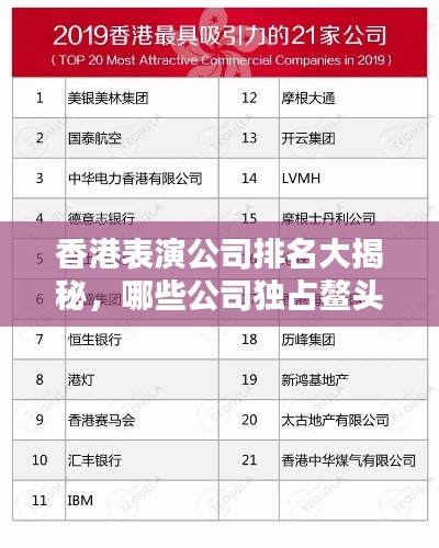 香港表演公司排名大揭秘，哪些公司獨(dú)占鰲頭？
