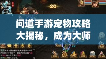 問道手游寵物攻略大揭秘，成為大師的秘密武器最新版