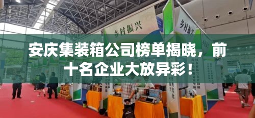安慶集裝箱公司榜單揭曉，前十名企業(yè)大放異彩！