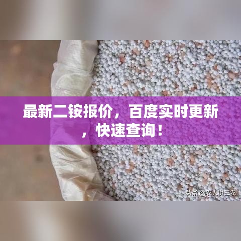最新二銨報價，百度實時更新，快速查詢！